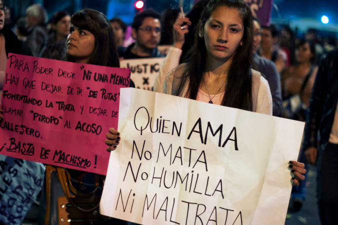 Ni Una Menos Hunderttausende Protestieren In Peru Gegen Gewalt Gegen Frauen World Women S Conference Of Grassroots Women